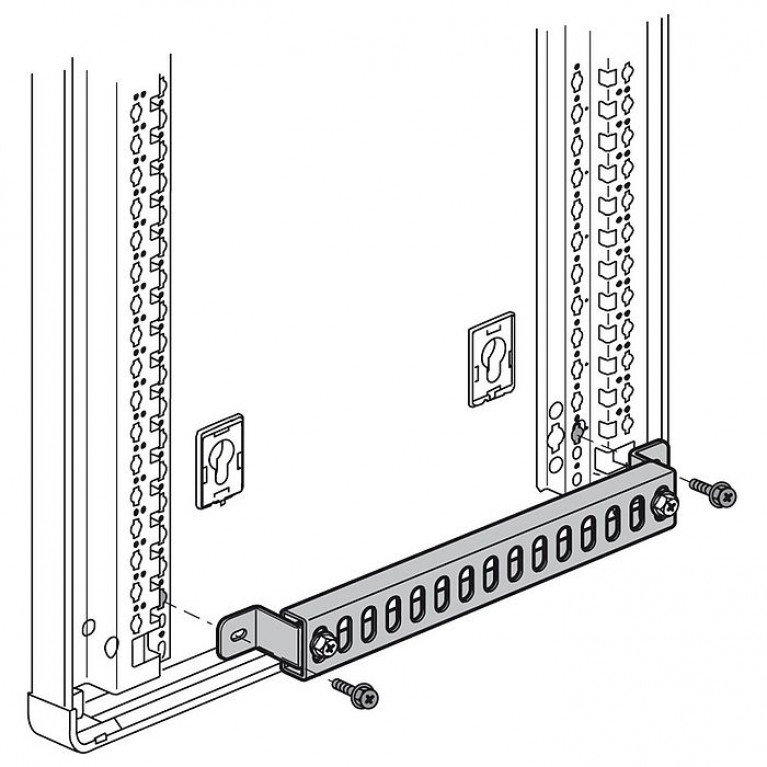 Суппорт для кабелей XL³ 400 - для шкафов и щитов