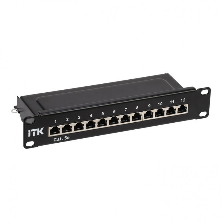 ITK 1U патч-панель кат.5E STP 12 портов 10 Dual IDC