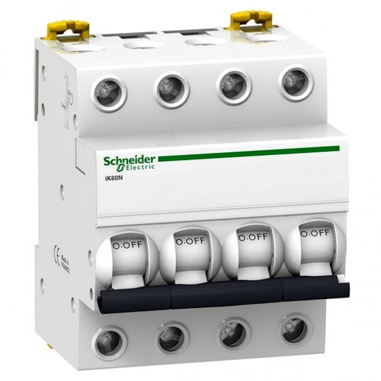 Автоматический выключатель Schneider Electric Acti9 4P 16А (C) 4кА, A9K24416