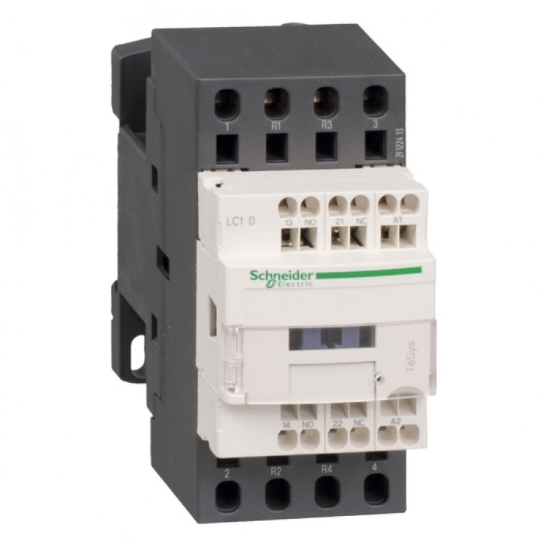 Контактор Schneider Electric TeSys LC1D 4P 25А 400//24В DC, LC1D1283BL
