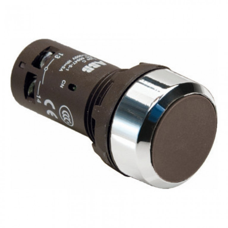 Кнопка CP2-30B-11 черная с фиксацией 1НО+1HЗ