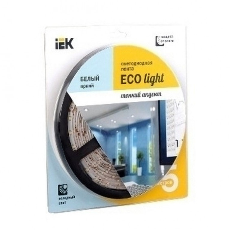 Лента LED 5м  блистер LSR-3528W60-4.8-IP65-12V IEK-eco