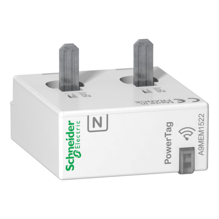 БЕСПРОВОДНЫЙ СЧЁТЧИК ACTI9 POWERTAG 63А 1P+N // 2P НИЖЕ АППАРАТА