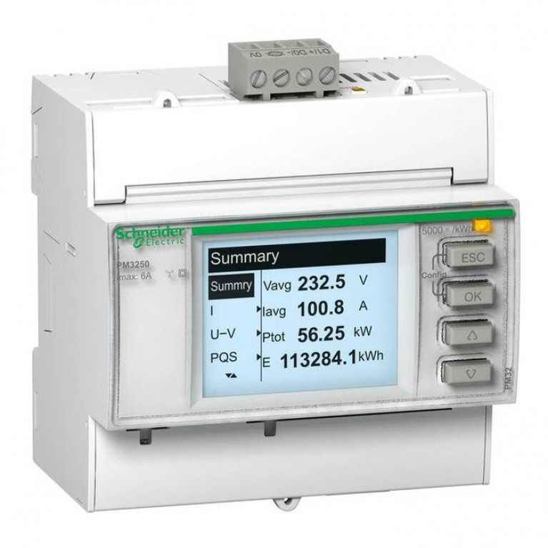 Поверенный измеритель мощности PM3255 2DI//2DO, RS-485
