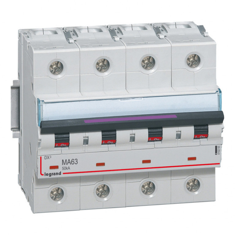 Автоматический выключатель Legrand DX³ 4P 63А (MA) 50кА, 410265