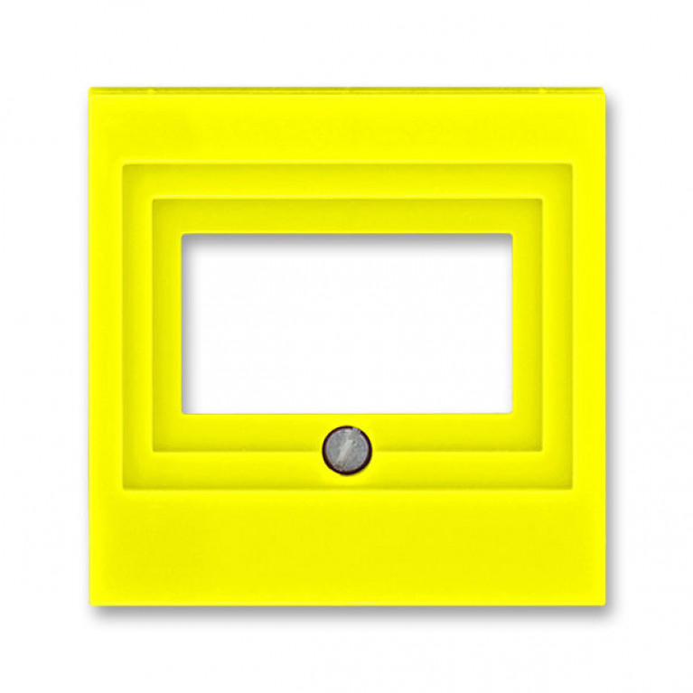 Накладка на мультимедийную розетку ABB LEVIT, желтый, 2CHH290040A4064