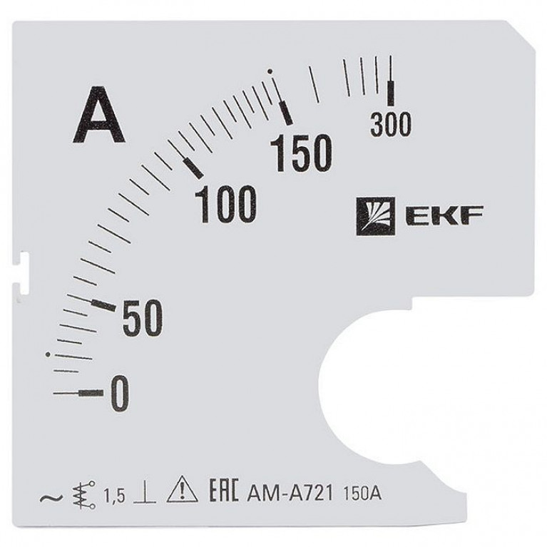 Шкала сменная для A721 150//5А-1,5 EKF PROxima