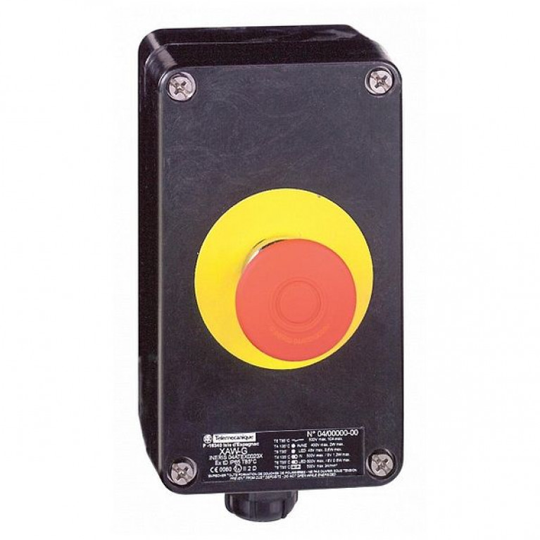 Кнопочный пост Schneider Electric Harmony XAW, 1 кнопка, XAWG188EX