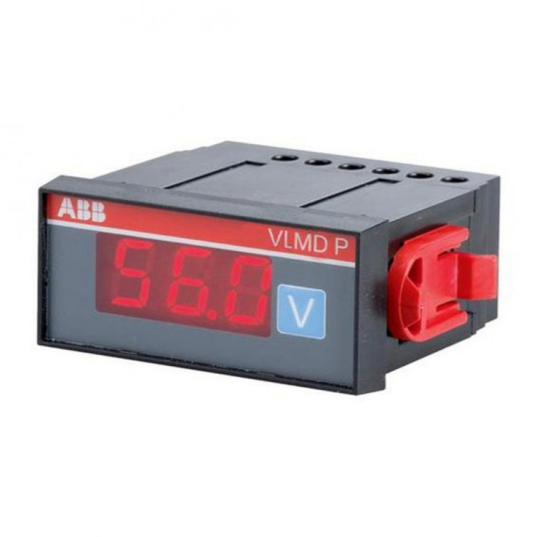 Вольтметр щитовой ABB ELC 600В AC//DC, цифровой, кл.т. 0,5, 2CSM110000R1011