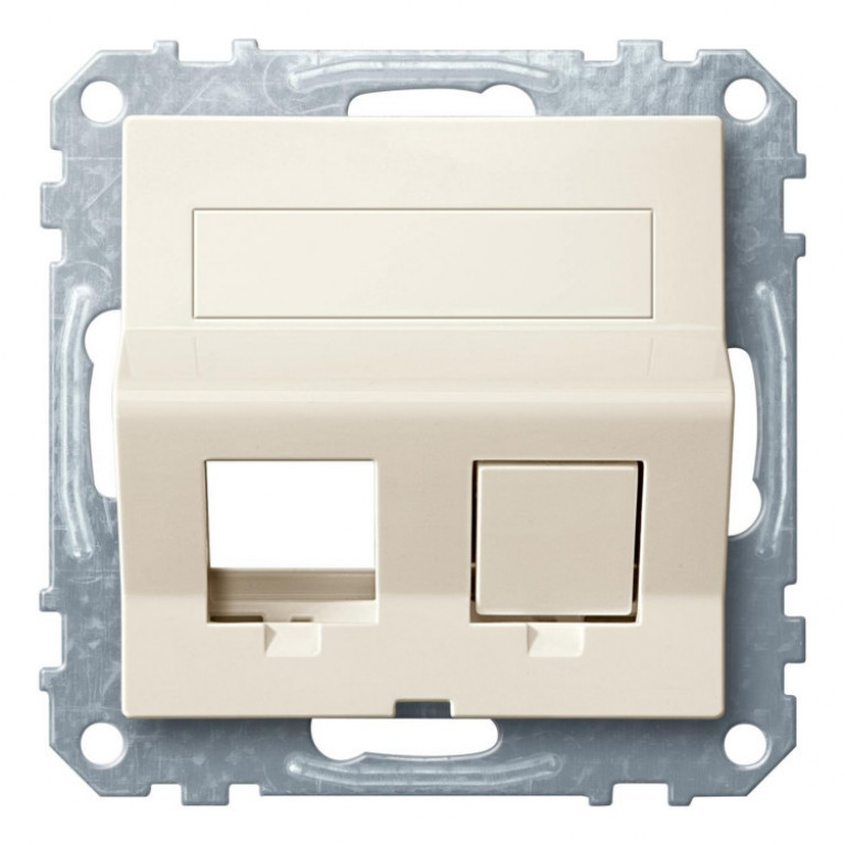 Наклонная плата для Keystone RJ45 беж