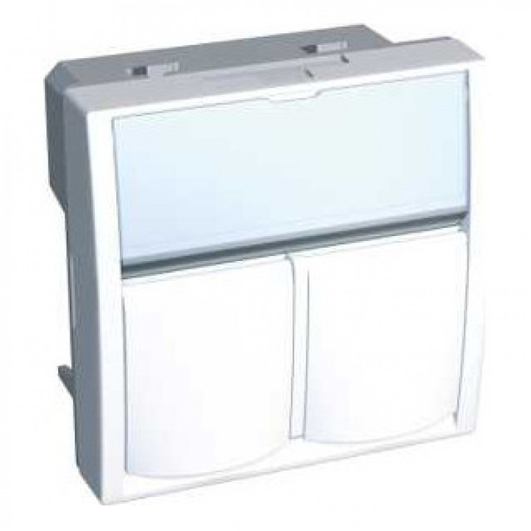 Лиц.плата Altira 2мод 2xKeystone RAL9003