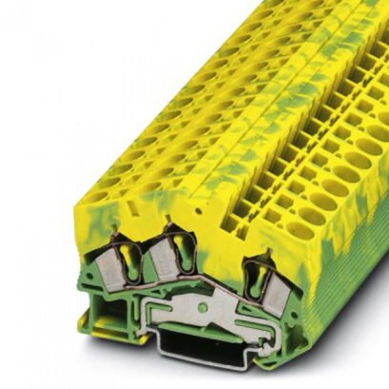 Клемма защитного провода PHOENIX CONTACT 0,2.6 мм², желто-зеленый, 3038176