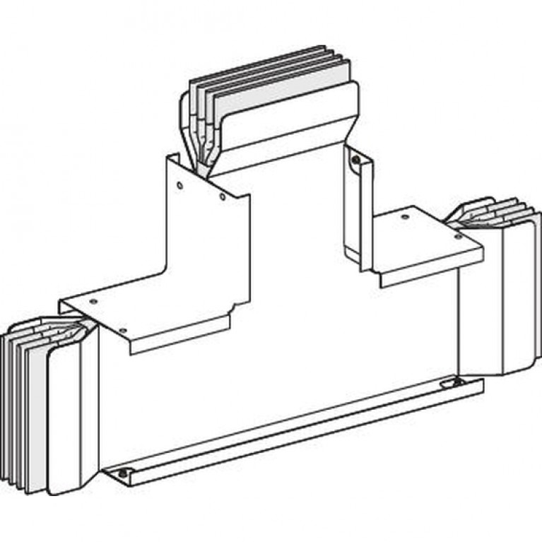 СЕКЦИЯ ТРОЙНИКОВАЯ НА РЕБРО, 3L+N+PE, Al, 2000А
