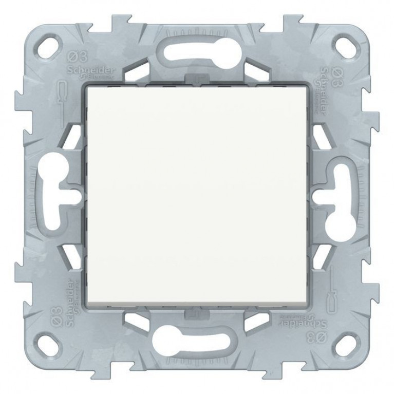 Переключатель 1-клавишный Schneider Electric UNICA NEW, скрытый монтаж, белый, NU520318