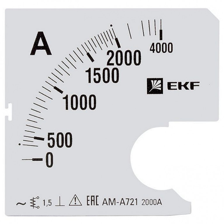 Шкала сменная для A721 2000//5А-1,5 EKF PROxima