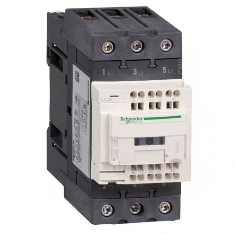 Контактор Schneider Electric TeSys LC1D EVERLINK 3P 60А 440//110В DC 18.5кВт, LC1D40A3FD