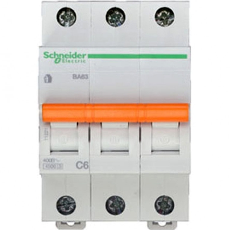 Автоматический выключатель Schneider Electric Домовой 3P 6А (C) 4.5кА, 11221