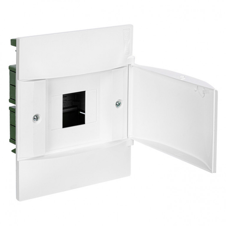Practibox S Пластиковый щиток Встраиваемый (в полые стены) 1X4 Белая дверь