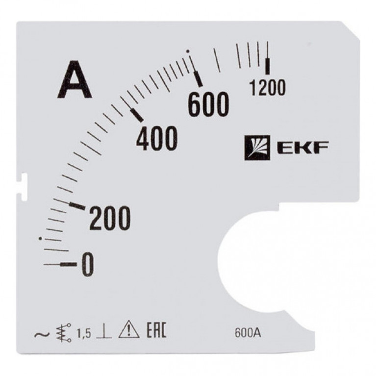 Шкала сменная для A961 600//5А-1,5 EKF PROxima
