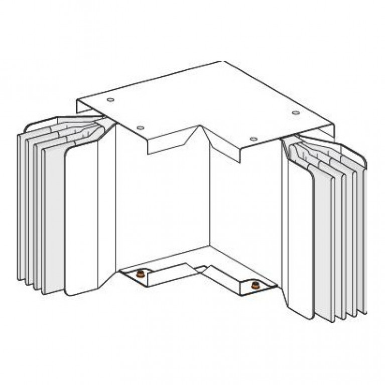 СЕКЦИЯ УГЛОВАЯ ПЛАШМЯ N2, 3L+PE, Al, 2500А