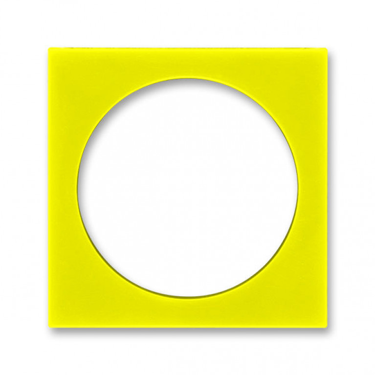 Накладка на розетку ABB LEVIT, с заземлением, желтый, 2CHH190500B8064