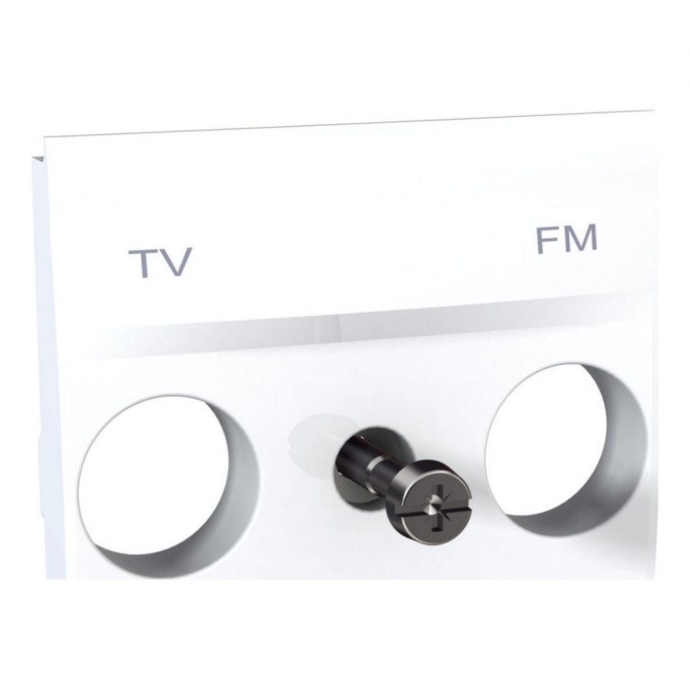 ЦЕНТР. ПЛАТА TV//FM РОЗЕТКИ БЕЛЫЙ
