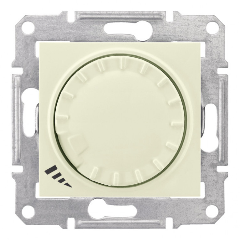 Светорегулятор поворотно-нажимной Schneider Electric SEDNA, 420 Вт, бежевый, SDN2201147