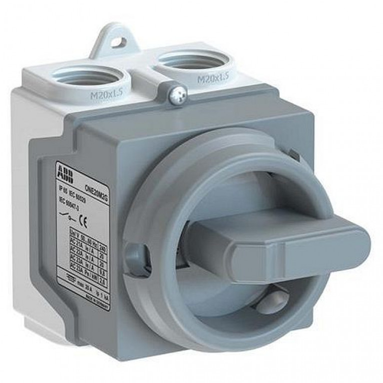 Кулачковый переключатель ABB ONE 20, 2 позиции, 20А, 1SCA135535R1001