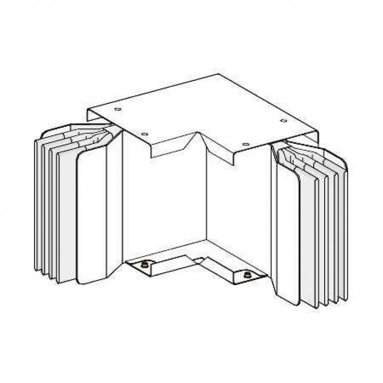 СЕКЦИЯ УГЛОВАЯ ПЛАШМЯ N2, 3L+PE, Al, 1600А