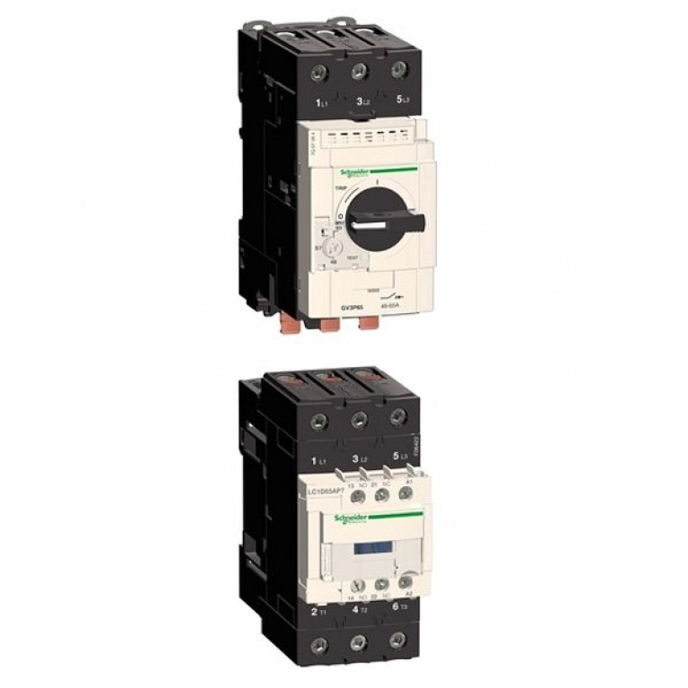 Контактор Schneider Electric TeSys LC1D EVERLINK 3P 80А 440//230В AC 30кВт, LC1D65AP7
