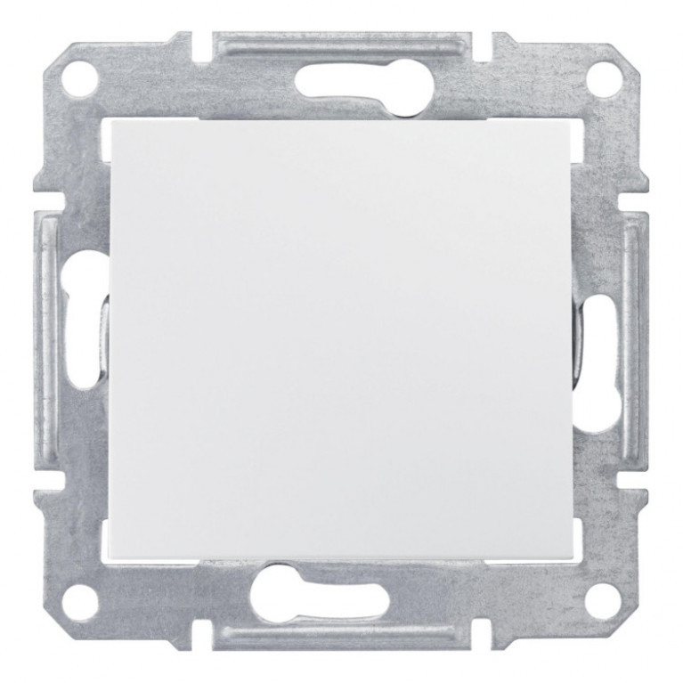 Переключатель 1-клавишный Schneider Electric SEDNA, скрытый монтаж, белый, SDN0400421