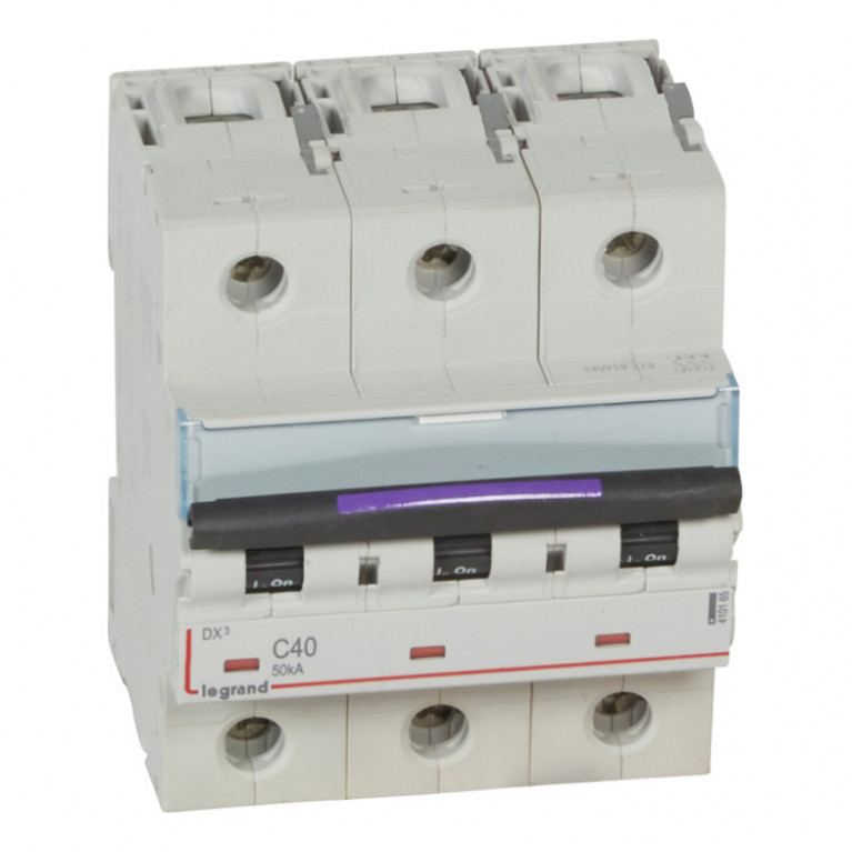 Автоматический выключатель Legrand DX³ 3P 40А (C) 50кА, 410165