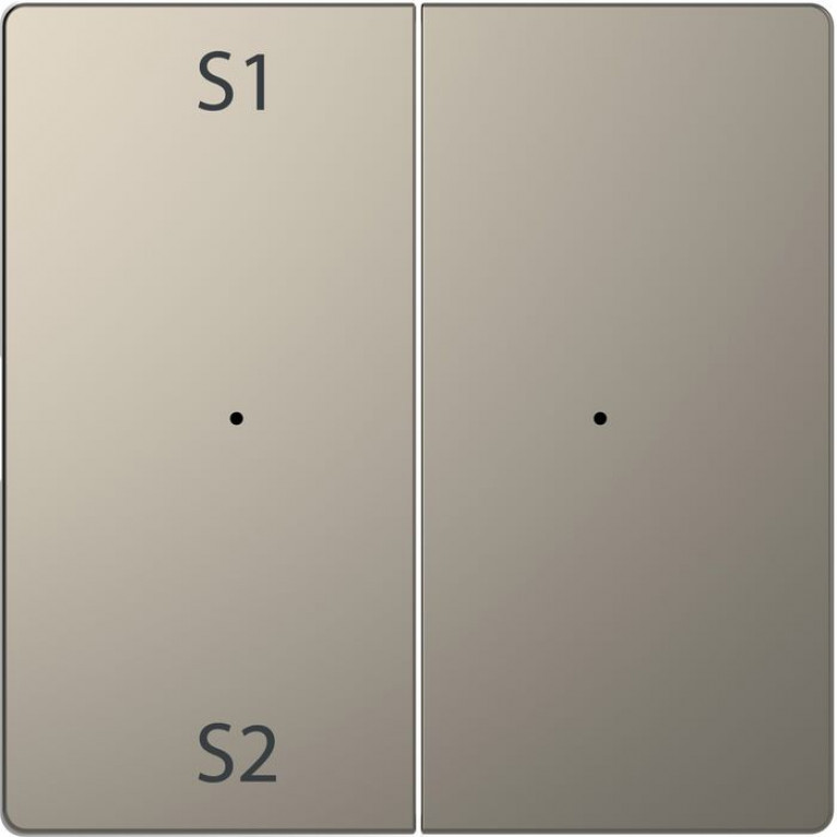 Клавиша двойная Schneider Electric MERTEN D-LIFE, никель, MTN5226-6050