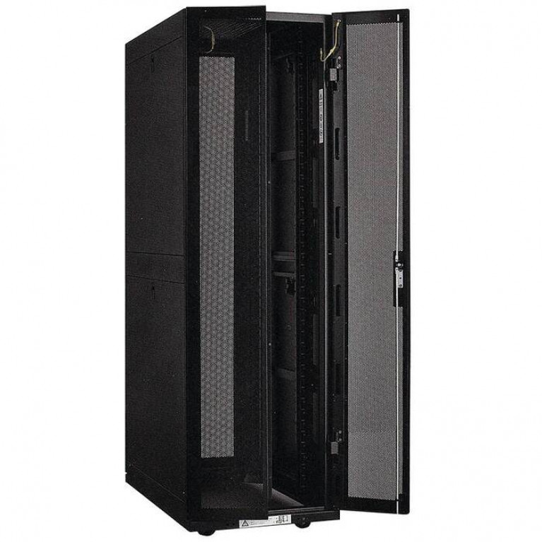 ITK Шкаф серверный 19, 33U, 800х1000 мм, передняя двухстворчатая перф. дверь, задняя перф., черный