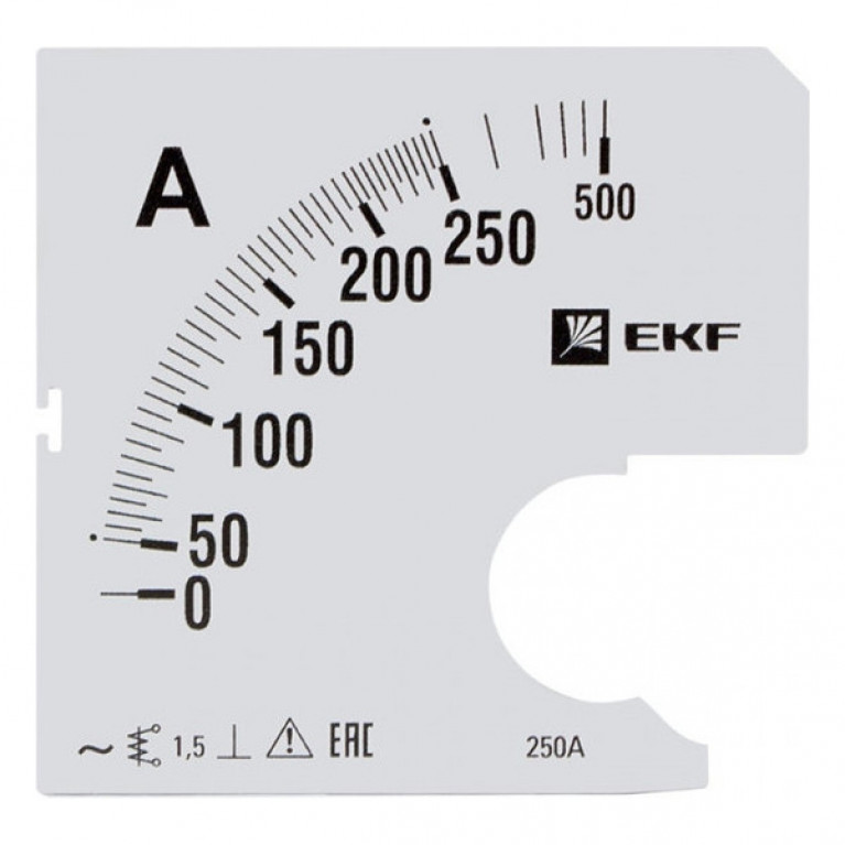 Шкала сменная для A961 250//5А-1,5 EKF PROxima