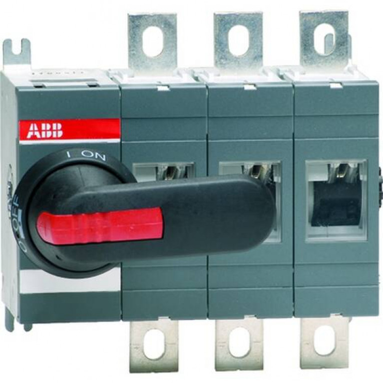 Рубильник ABB OT315 315А 4P, фронтальное исполнение, без рукоятки, 1SCA022727R6050