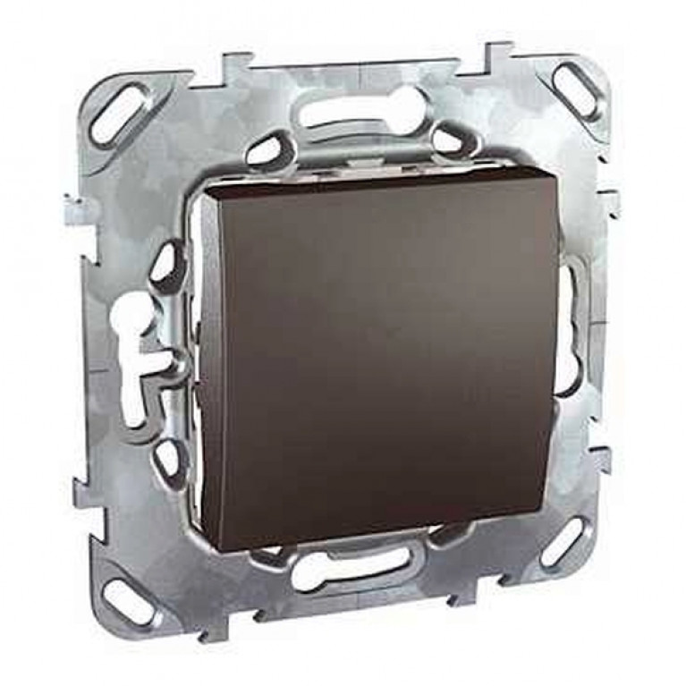 Переключатель 1-клавишный Schneider Electric UNICA TOP, скрытый монтаж, графит, MGU5.203.12ZD