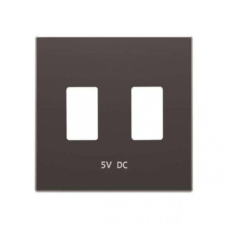 Накладка на розетку USB ABB SKY, черный бархат, 2CLA858530A1501