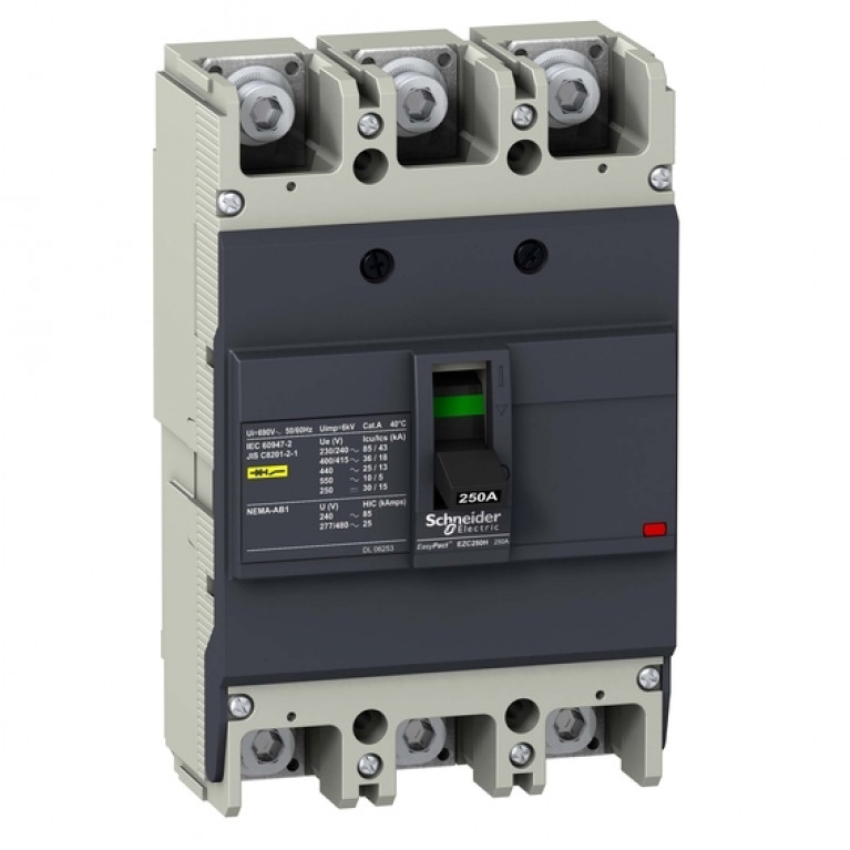 Силовой автомат Schneider Electric Easypact EZC TM-D, 36кА, 3P, 250А, EZC250H3250