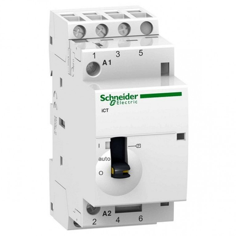 Модульный контактор Schneider Electric iCT 3P 25А 400//240В AC, A9C21833