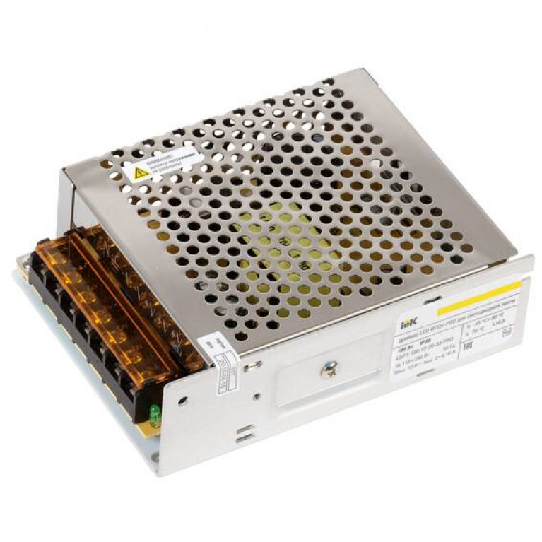 Драйвер LED ИПСН-PRO 60Вт 12 В блок - клеммы  IP20 IEK