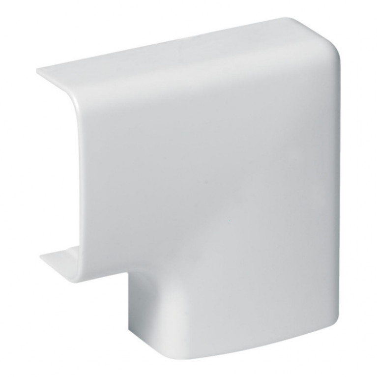 УГОЛ ПЛОСКИЙ 12X20 OL MINI ПЛАСТИК БЕЛЫЙ