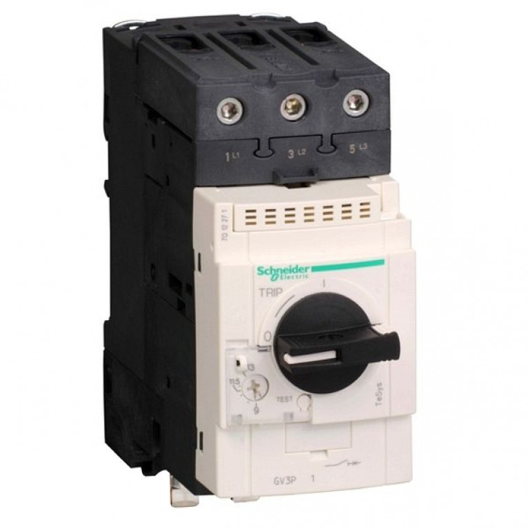 Силовой автомат для защиты двигателя Schneider Electric TeSys GV3 EVERLINK 50А 3P, термомагнитный расцепитель, GV3P501