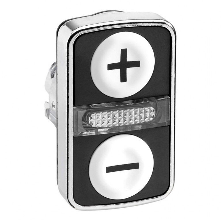 ГОЛОВКА КНОПКИ ДВОЙНАЯ С МАРКИРОВК + LED ZB4BW7A1715