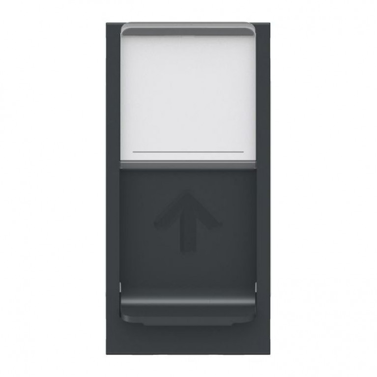 UNICA MODULAR РОЗЕТКА компьютерная, RJ45, одиночная, кат. 5е UTP, 1 модуль, АНТРАЦИТ