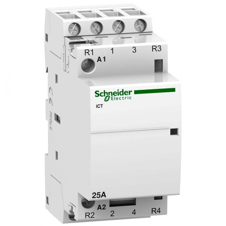 Модульный контактор Schneider Electric iCT 4P 25А 400//240В AC, A9C20838