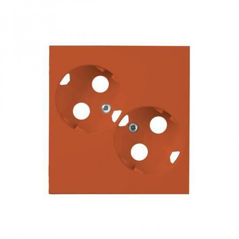 Накладка на розетку ABB IMPRESSIVO, с заземлением, оранжевый, 2TKA00001026