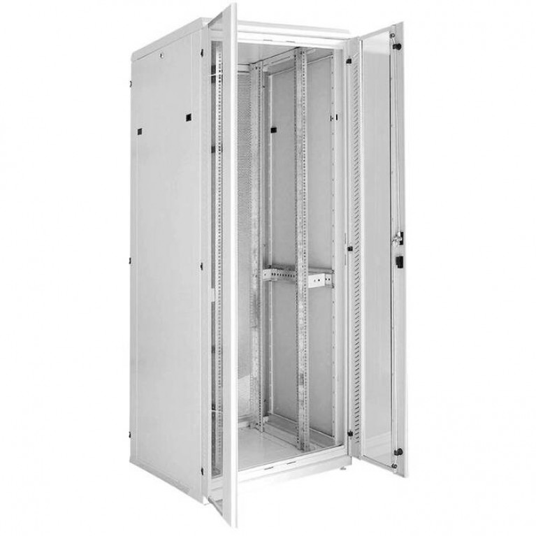 ITK Шкаф серверный 19, 33U, 800х1000 мм, передняя двухстворчатая перф. дверь, задняя перф., серый (