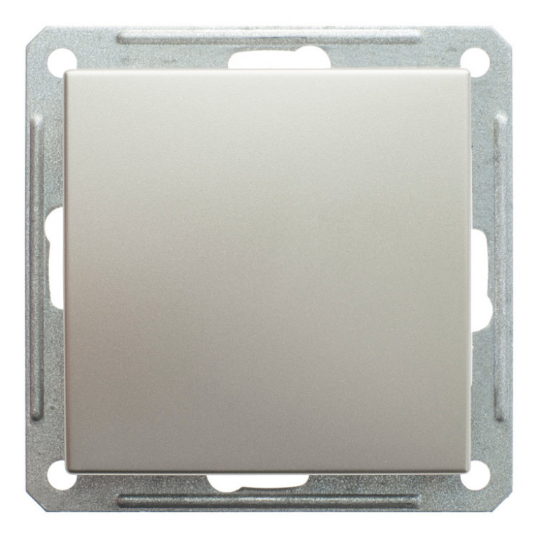 Переключатель 1-клавишный Schneider Electric W59, скрытый монтаж, шампань, VS616-156-4-86