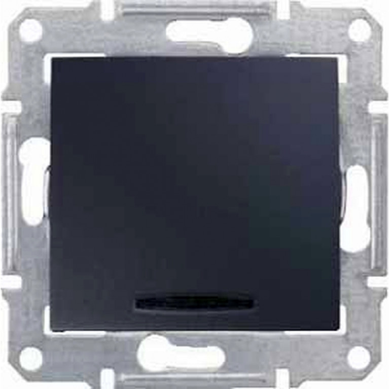 Переключатель 1-клавишный Schneider Electric SEDNA, с подсветкой, скрытый монтаж, графит, SDN1500270 Переключатель 1-клавишный Schneider Electric SEDNA, с подсветкой, скрытый монтаж, графит, SDN1500270